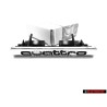 Audi Original QUATTRO Frente Rotulo Insignia Emblema Cromo - 4D0853736E 2ZZ