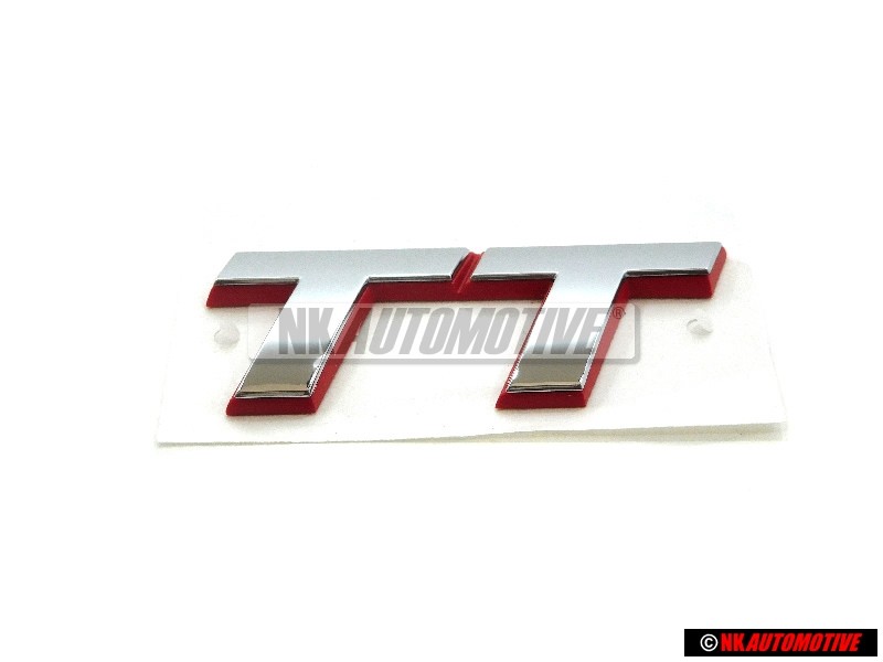 Audi Original TT Trasero Rotulo Insignia Emblema Cromo Rojo - 8N0853743C 2ZZ