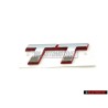Audi Original TT Trasero Rotulo Insignia Emblema Cromo Rojo - 8N0853743C 2ZZ