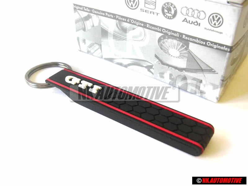VW Original Llavero Negro/Rojo - 1KM087013A 6J1