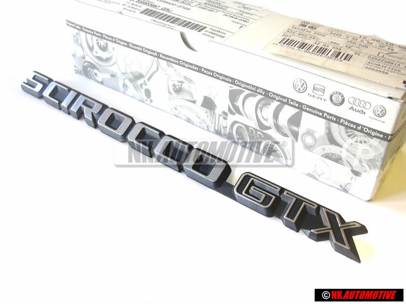 VW Original SCIROCCO GTX Trasero Rotulo Insignia Emblema - 533853687S GX2