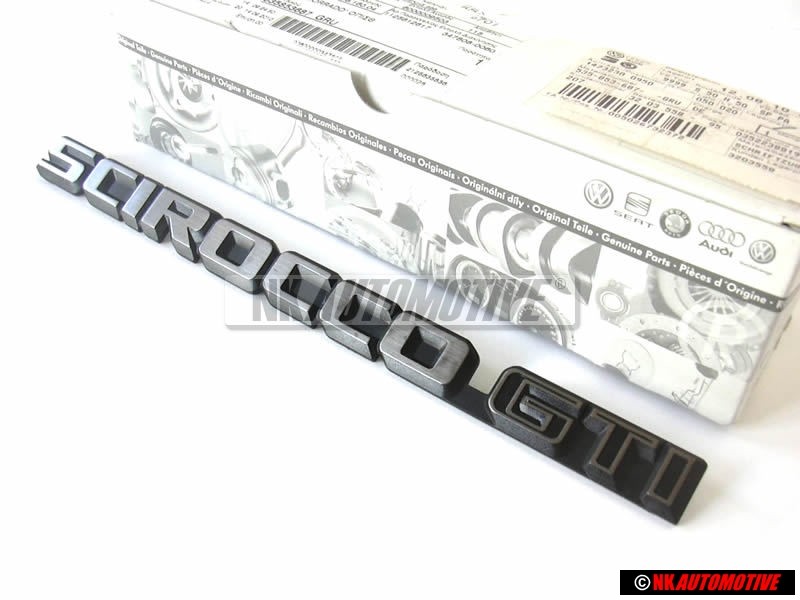 VW Original SCIROCCO GTI Trasero Rotulo Insignia Emblema - 533853687D GX2