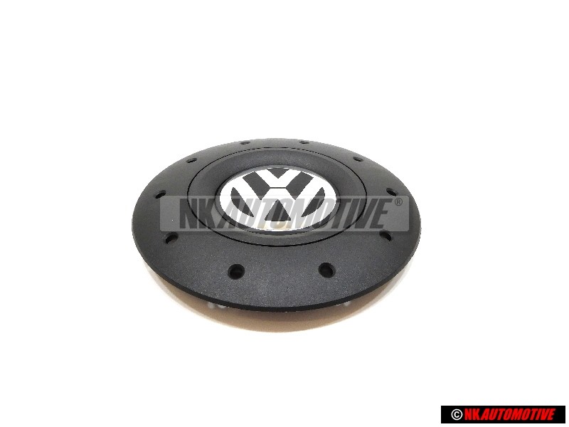VW Original Tapacubos Negro Satinado/Brillo Cromo - 7H0601151B RVB
