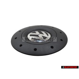 VW Original Tapacubos Negro Satinado/Brillo Cromo - 7H0601151B RVB