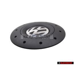 VW Original Tapacubos Negro Satinado/Brillo Cromo - 7H0601151B RVB