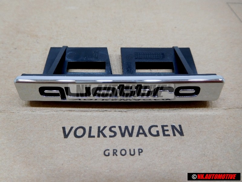 Audi Original QUATTRO Frente Rotulo Insignia Emblema Cromo - 8E0853736B 2ZZ