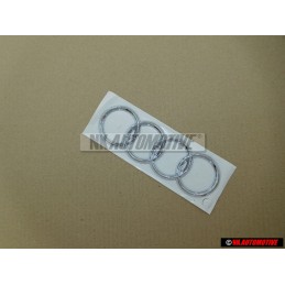 Audi Original Anillos Trasero Simbolo Insignia Emblema Cromo - 8E9853742 2ZZ