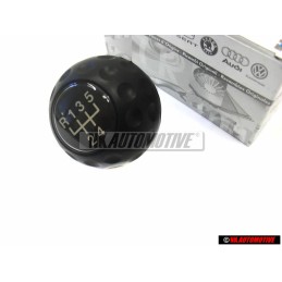 VW Original Pomo Palanca Cambio Negro Satinado - 171711141E 01C