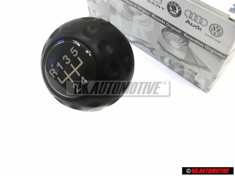 VW Original Pomo Palanca Cambio Negro Satinado - 171711141E 01C