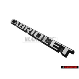 VW Original CABRIOLET Trasero Rotulo Insignia Emblema Blanco - 155853687B QK6