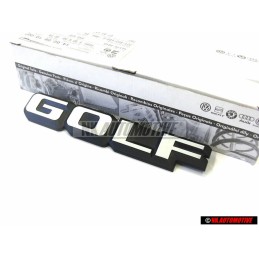 VW Original GOLF Trasero Rotulo Insignia Emblema Negro Blanco - 191853687F QK6