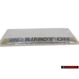VW Original BLUE MOTION Trasero Rotulo Insignia Emblema Cromo - 3C0853675AJWWS