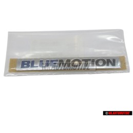 VW Original BLUE MOTION Trasero Rotulo Insignia Emblema Cromo - 3C0853675AJWWS