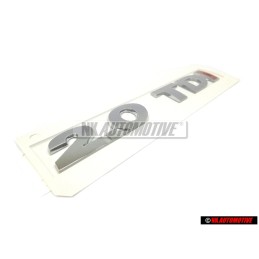 VW Original 2.0 TDI Trasero Rotulo Insignia Emblema Cromo Rojo - 5K0853675R GQF