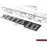 VW Original JETTA LD Trasero Rotulo Insignia Emblema - 161853687L