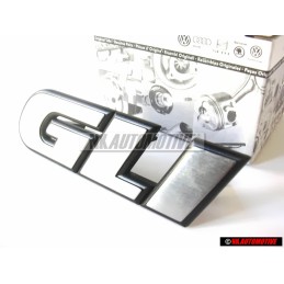 VW Original GLI Frente Rotulo Insignia Emblema Plata Cepillada - 165853679F GX2