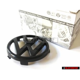 VW Original Frente Simbolo Insignia Emblema Negro - 165853601A 01C