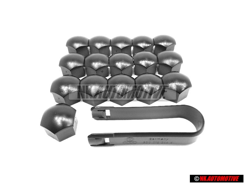 VW SET 16x Rueda Perno Cubre Tapas & Removal Tool - Golf Corrado Scirocco