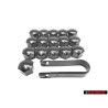VW SET 16x Rueda Perno Cubre Tapas & Removal Tool - Golf Corrado Scirocco