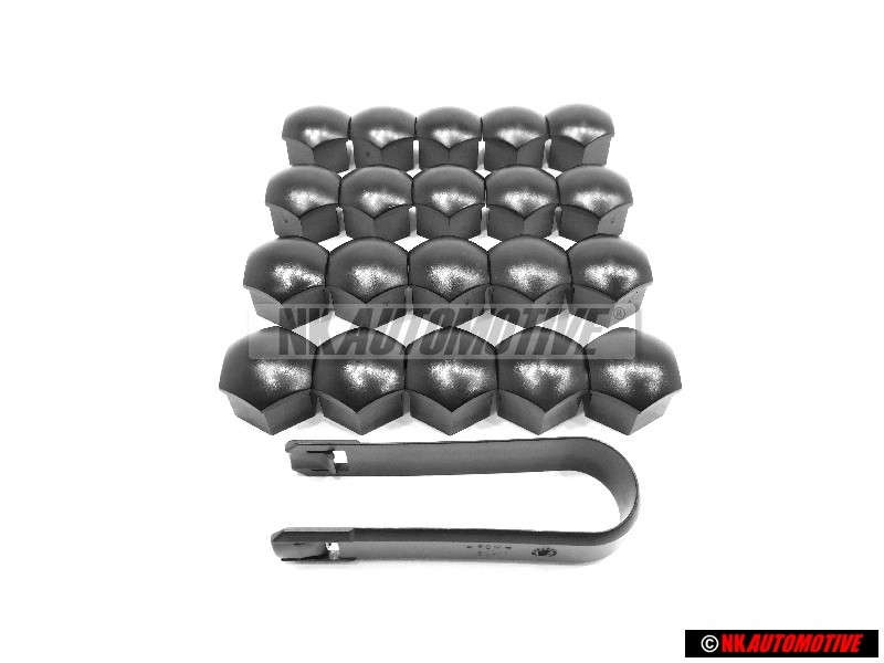 VW SET 20x Rueda Perno Cubre Tapas & Removal Tool - Golf Corrado Scirocco
