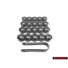 VW SET 20x Rueda Perno Cubre Tapas & Removal Tool - Golf Corrado Scirocco