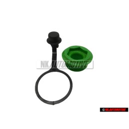 VW SET Caja de Cambios Inspección Plug & Gorra Verde - Golf MK1/2/3 Cabrio