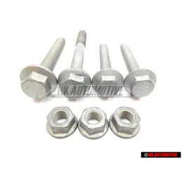 VW SET Suspensión Delantera Conjunto Wishbone Brazo Pernos Tuercas - Golf MK5/6