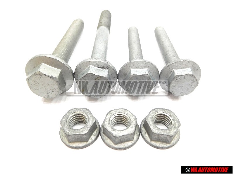 VW SET Suspensión Delantera Conjunto Wishbone Brazo Pernos Tuercas - Golf MK5/6