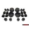 VW Original SET 4 Ruedas Centro Hub Caps & Bolt Caps - Golf MK1/2 Cabriolet