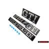VW Original SET Insignias Traseras Delanteras Emblemas con Clips - Golf MK1 GTI
