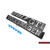 VW Original SET Insignias Traseras Emblemas con Clips de Fijación - Golf MK1 GTI