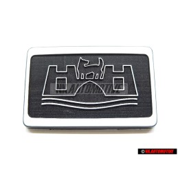 VW Original Embellecedor Con Emblema Negro Satinado/Blanco - 165853688A QV7