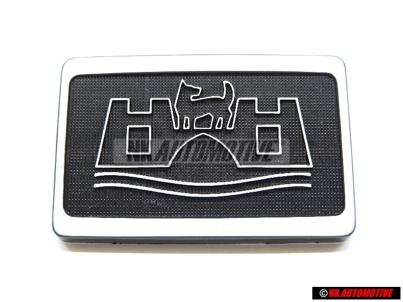 VW Original Embellecedor Con Emblema Negro Satinado/Blanco - 165853688A QV7