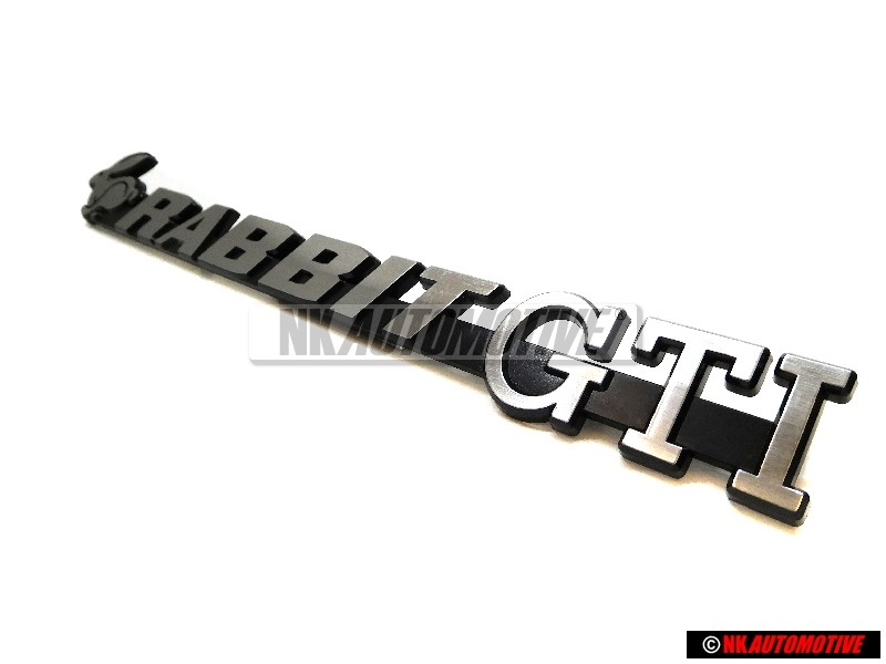 VW Classic Parts Rotulo Negro Satinado/Cromo - 171853687ALGX2