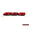 VW Original Rotulo Negro Satinado/Rojo Marte - 357853675 QS2