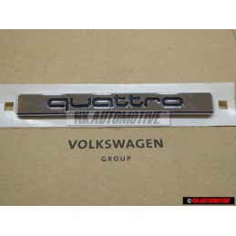 Audi Original QUATTRO Trasero Rotulo Insignia Emblema Cromo - 8D5853737F 2ZZ