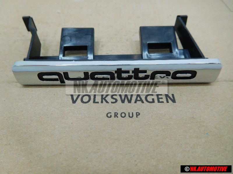 Audi Original QUATTRO Frente Rotulo Insignia Emblema Cromo - 8L0853736B 2ZZ