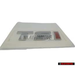 VW Original TSI Trasero Rotulo Insignia Emblema Cromo Rojo - 5K0853675M GQF