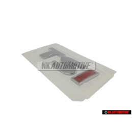 VW Original TSI Trasero Rotulo Insignia Emblema Cromo Rojo - 5K0853675M GQF