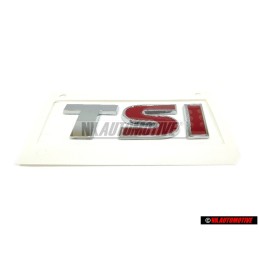 VW Original TSI Trasero Rotulo Insignia Emblema Cromo Rojo - 5K0853675N GQF