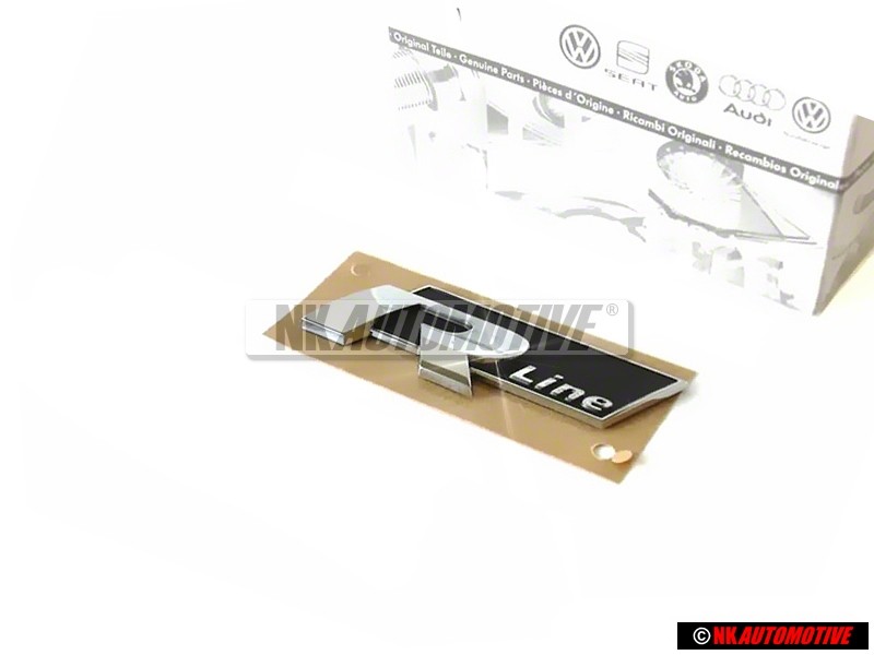 VW Original R LINE Lado Rotulo Insignia Emblema Cromo - 5K0853688A FXC
