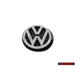 VW Original Trasero Simbolo Insignia Emblema Negro Blanco - 191853601B QK6