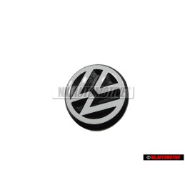 VW Original Trasero Simbolo Insignia Emblema Negro Blanco - 191853601B QK6