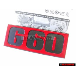 VW Original G60 Frente Rotulo Insignia Emblema Negro Rojo - 191853679G