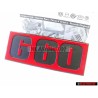 VW Original G60 Frente Rotulo Insignia Emblema Negro Rojo - 191853679G