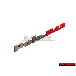 VW Original POLO G40 Trasero Rotulo Insignia Emblema Cromo Rojo - 871853687E VD9