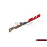 VW Original POLO G40 Trasero Rotulo Insignia Emblema Cromo Rojo - 871853687E VD9