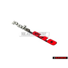VW Original POLO G40 Trasero Rotulo Insignia Emblema Cromo Rojo - 871853687E VD9