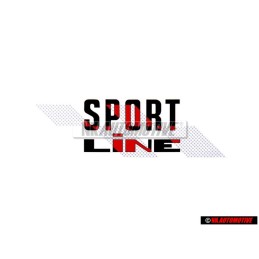 VW Original Rotulo Autoadhesivo Negro/Rojo - 155853902C BYP