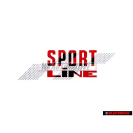 VW Original Rotulo Autoadhesivo Rojo/Negro - 155853901D BYQ